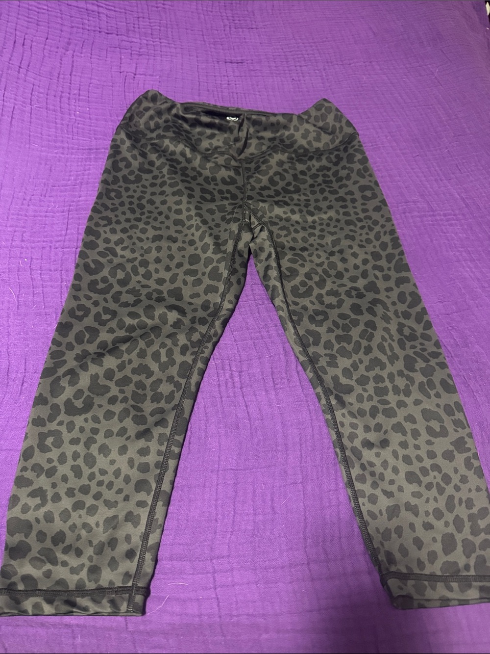Kali Black Leopard Print Leggings
